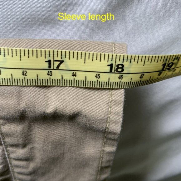 Tommy Hilfiger Casual Long Shirt Beige Small - Picture 9 of 11